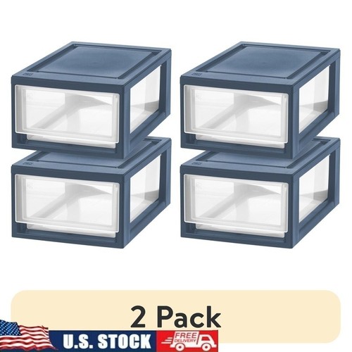 Plastic stacking drawers - plastic,